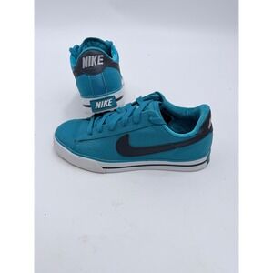 Nike Capri II Canvas Sneakers Women Size 6 Teal Blue Low Top 403182-400
